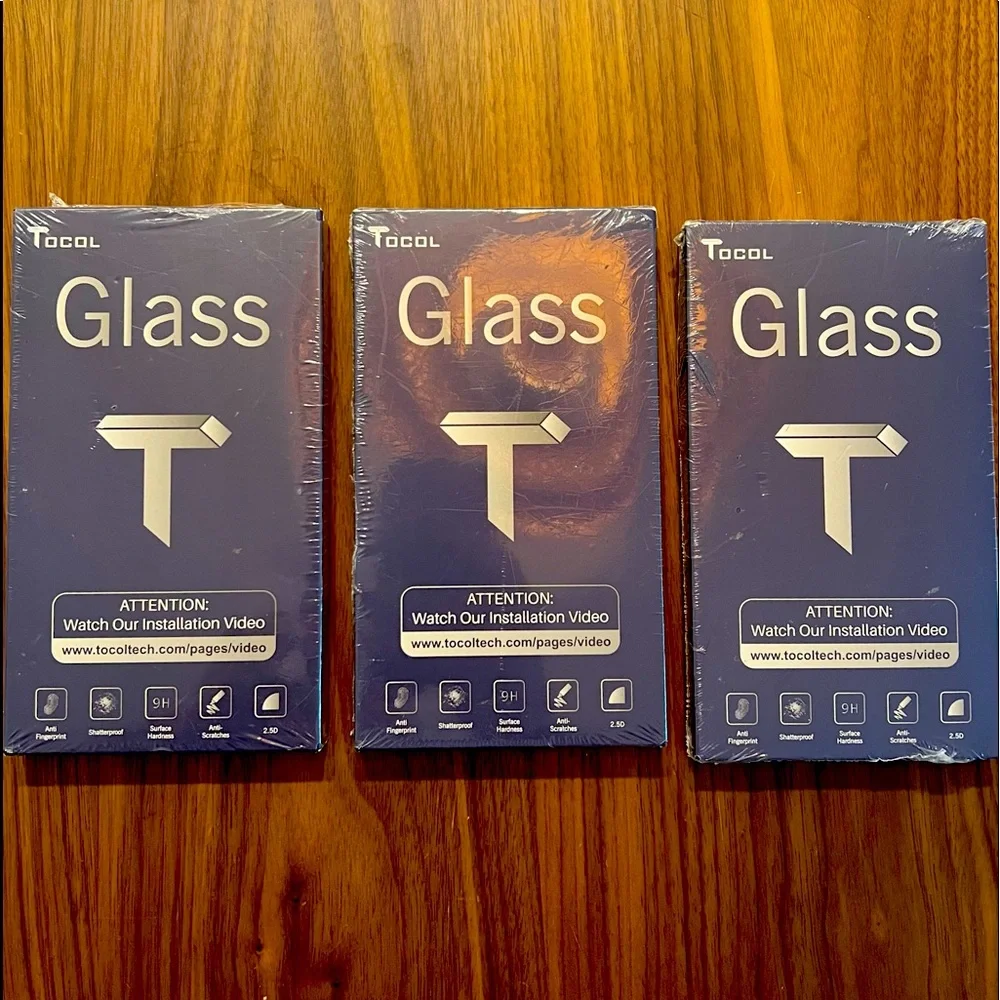 3 Boxes cell phone tempered glass for Galaxy S (2022).